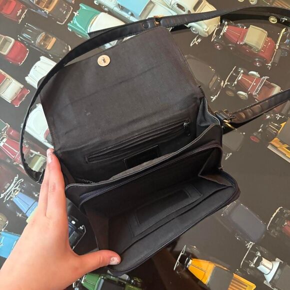 Liz Claiborne Vintage Navy Blue Y2k 90s Phone Holder Bag Crossbody Purse - Picture 4 of 7